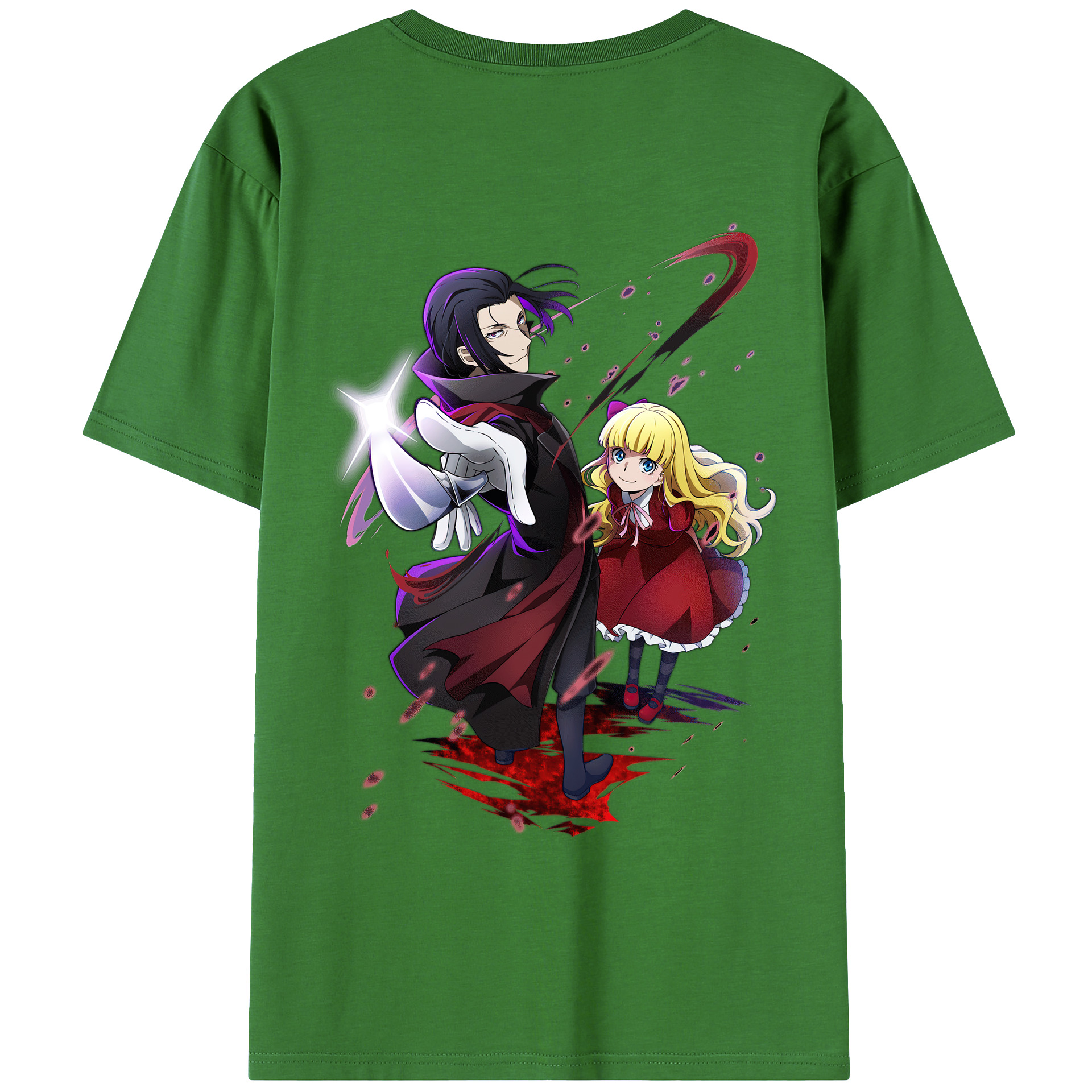 （画像用） 文豪ストレイドッグス Bungo Stray Dogs レディース半袖Tシャツ(バックプリント)